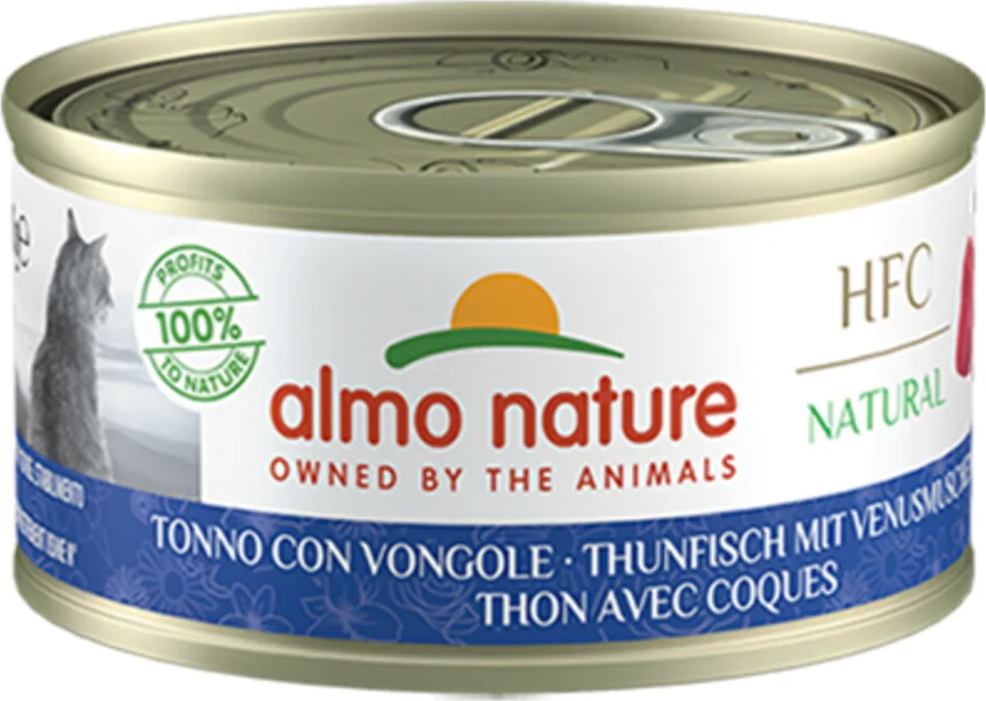 48x Almo Nature HFC Natural Kattenvoer Nat Tonijn & Mosselen 70 gr