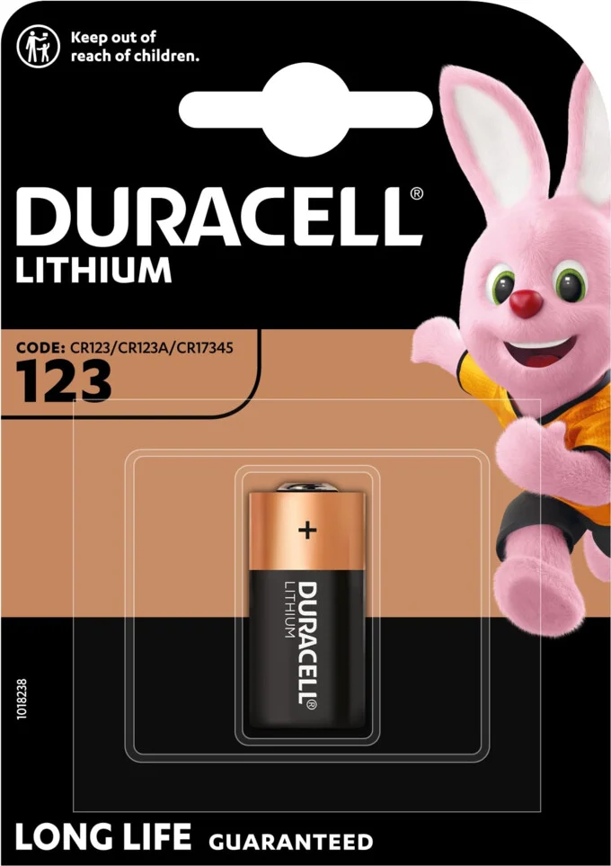 2x Duracell Ultra Foto Batterij 123