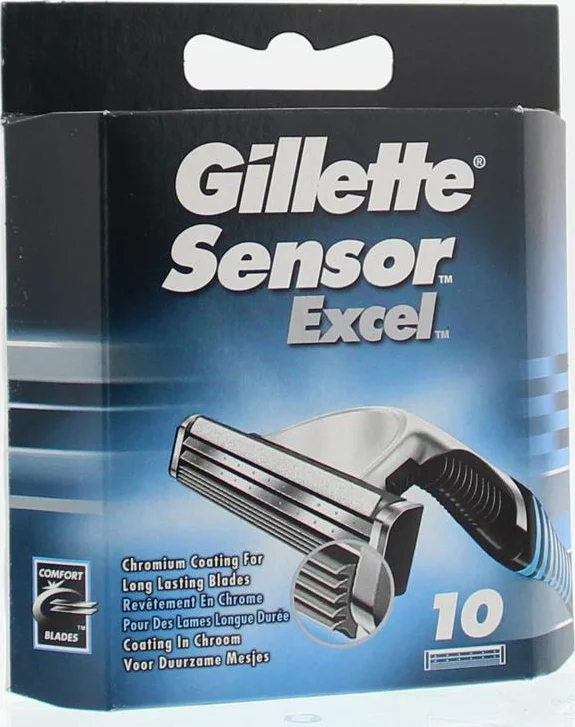 Gillette Sensor Excel Scheermesjes Mannen - 10 Stuks