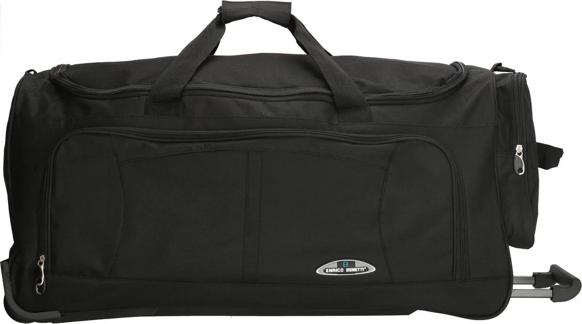 Enrico Benetti Orlando 35305 L Reistas / sporttas met wielen / wieltas 81 liter - Zwart
