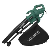 VONROC 3-in-1 bladblazer – 3300W – Blazen, Zuigen & Versnipperen – 270km/h – Incl. 40L opvangzak