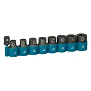 Makita E-16645 Impact Black krachtdoppenset 1/2" vierkant 9-delig