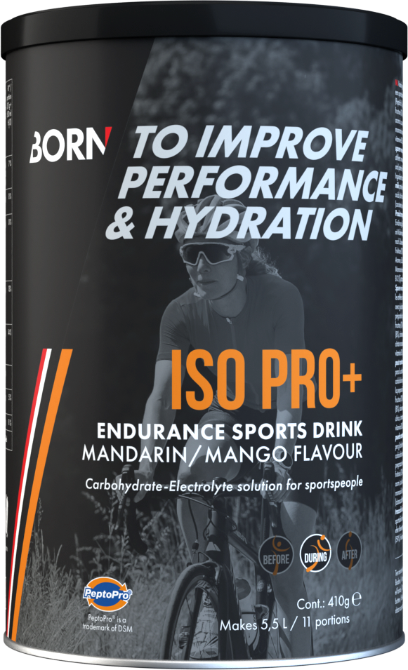 Born Iso Pro+ Endurance Sports Drink - Mandarin Mango 410GR