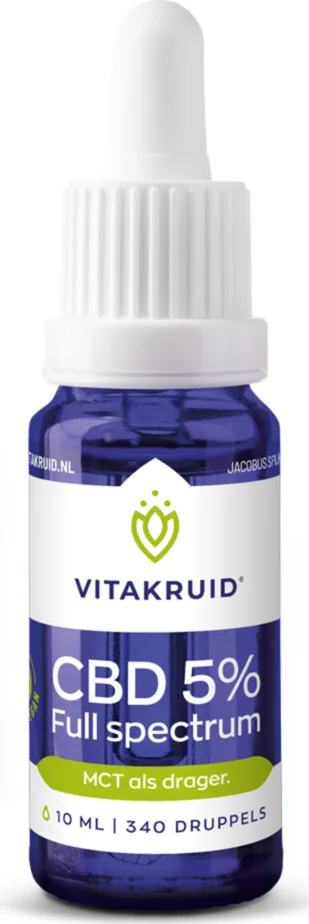 Vitakruid CBD Olie 5% Full Spectrum 10 ml