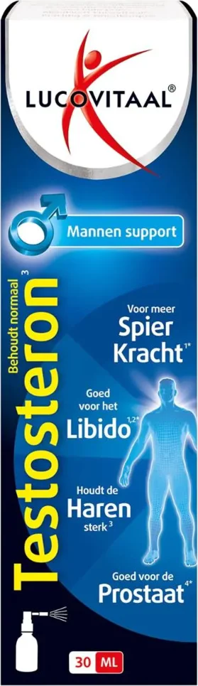 2x Lucovitaal Testosteron Mannen Support Spray 30 ml