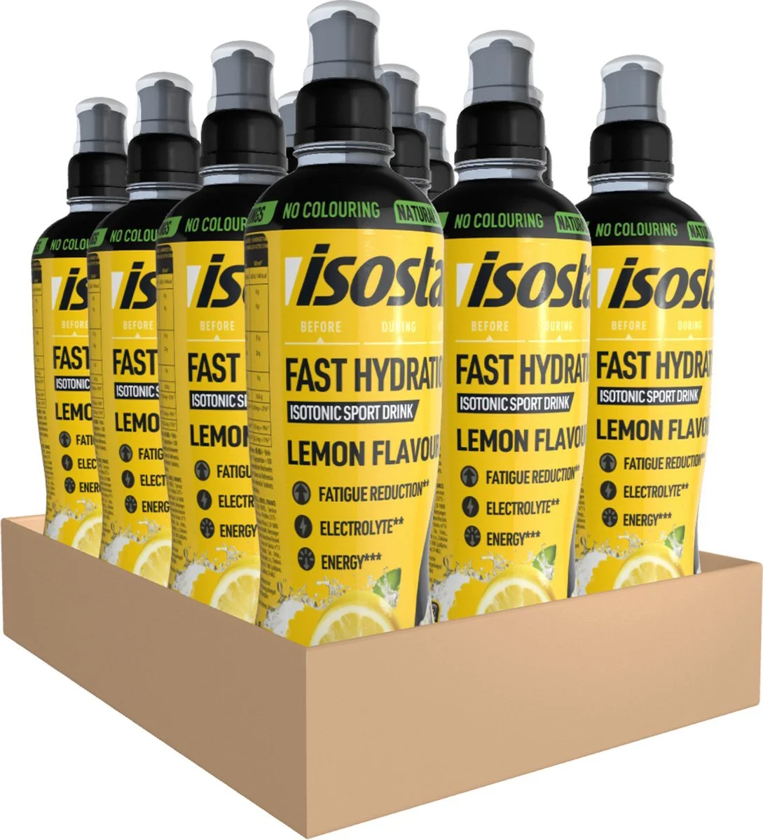 12x Isostar Fast Hydration & Perform Lemon 500 ml