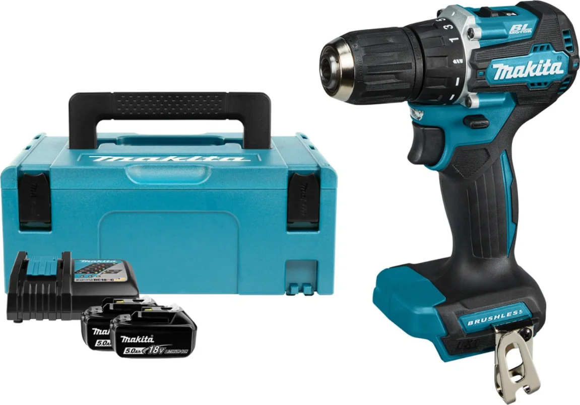 Makita DDF487RTJ Accu Schroefboormachine 18V 5.0Ah in Mbox