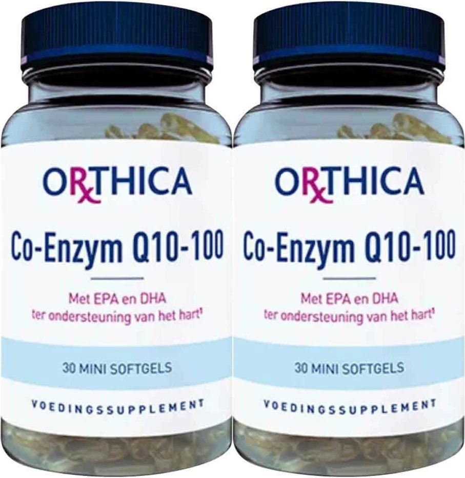 2x Orthica Co-Enzym Q10-100 30 capsules