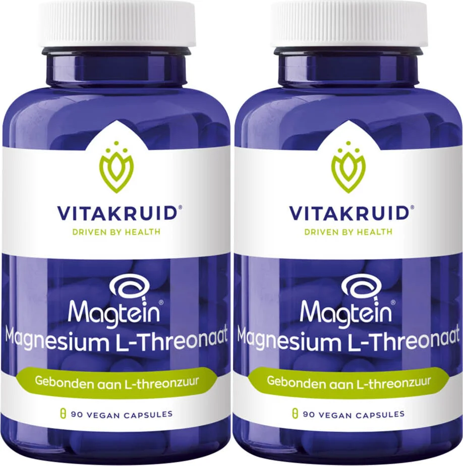 2x Vitakruid Magnesium L-Threonaat 90 vegancapsules