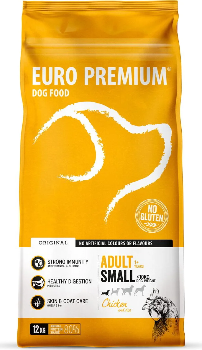 Euro-Premium Adult Small Kip - Rijst 12 kg