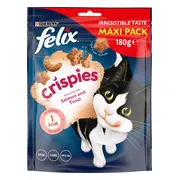 5x Felix Kattensnack Crispies Zalm - Forel Maxipack 180 gr