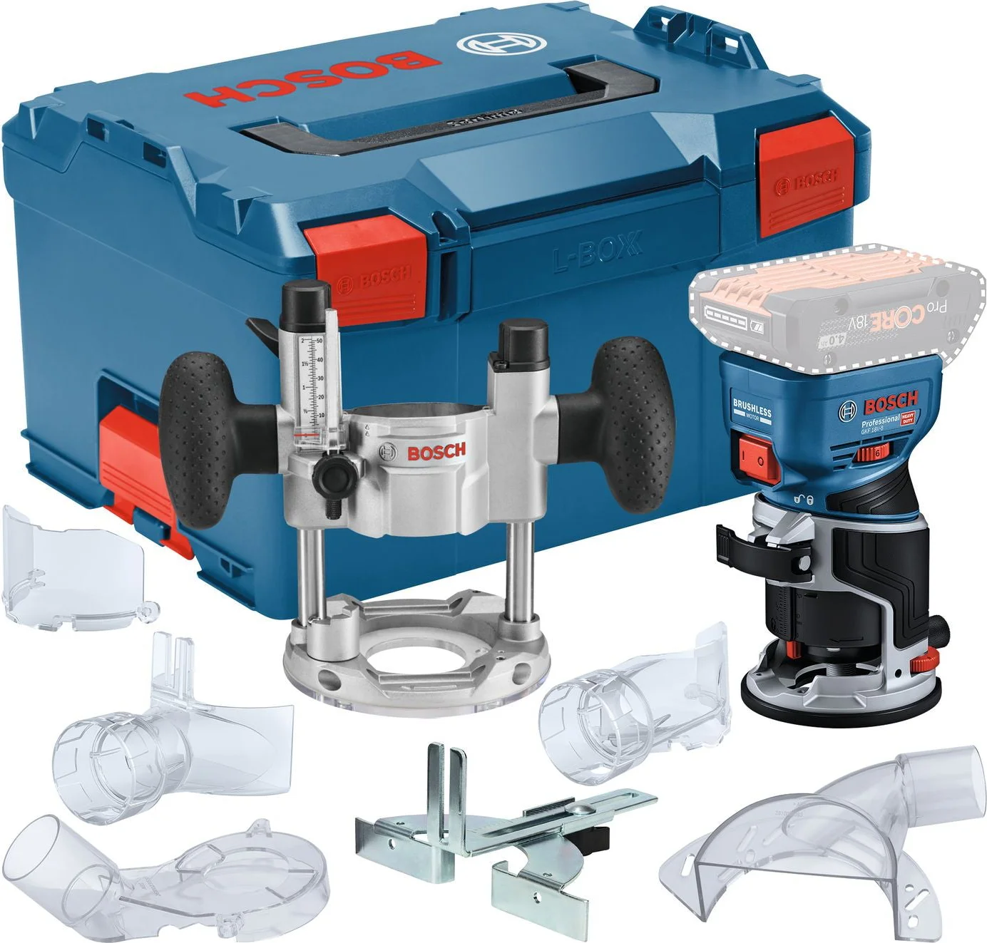 Bosch Professional GKF 18V-8 Accu Boven- en Kantenfrees 18V Basic Body in L-Boxx - 06016C2003