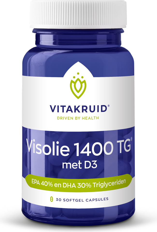 Vitakruid Visolie 1400 TG Met D3 30 capsules