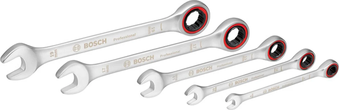 Bosch Professional Ringsteeksleutelset met ratel 5-delig in etui - 1600A02Z3D