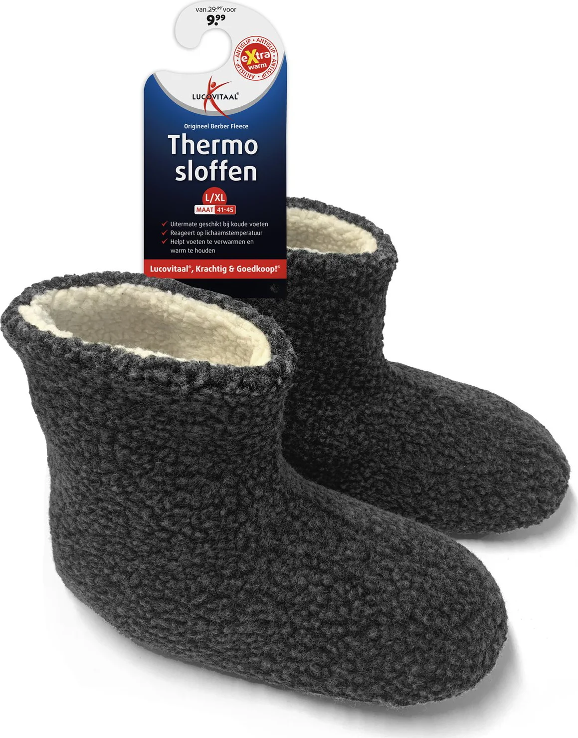 Lucovitaal Thermo Sloffen Maat 41-45 1PR