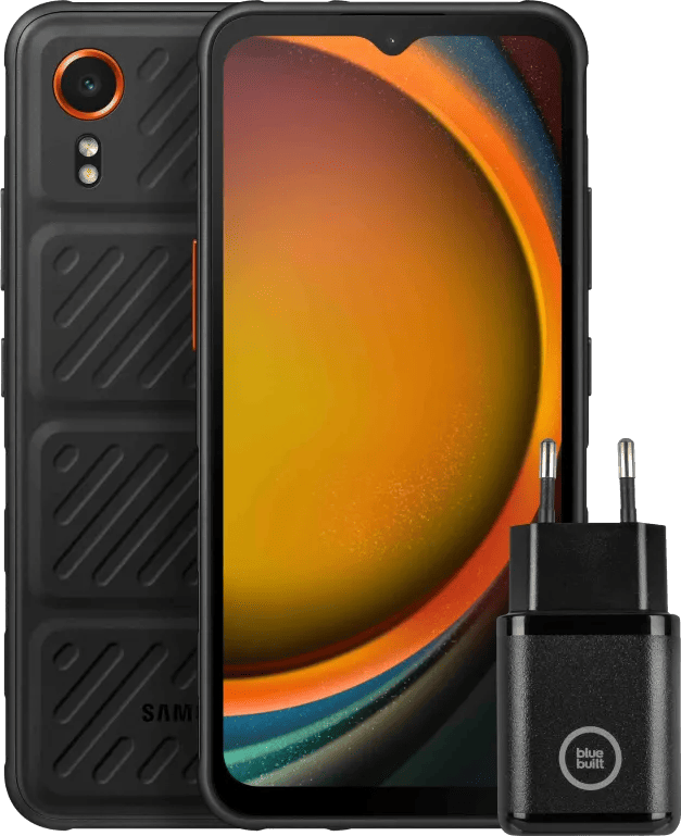 Samsung Galaxy Xcover 7 128GB Zwart 5G Enterprise Edition + Samsung Oplader 25W Zwart