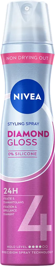 NIVEA Styling Spray Hold 4 Diamond Gloss Care 250 ml
