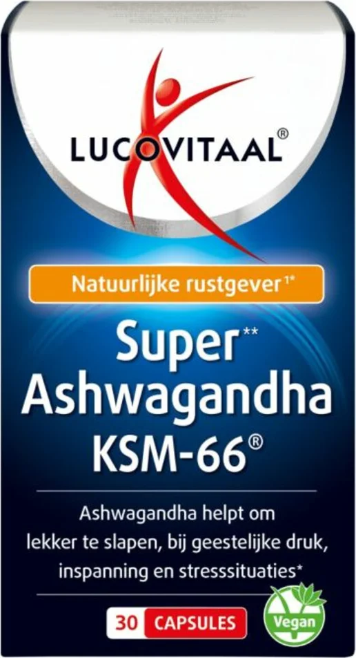 3x Lucovitaal Ashwagandha KSM-66 Super 30 capsules