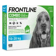 Frontline Combo Spot On Anti Vlooien en Teken Druppels Hond M 3 pipetten