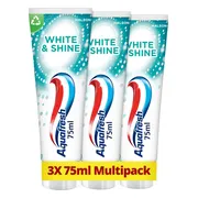 Aquafresh Tandpasta White & Shine 3 stuks