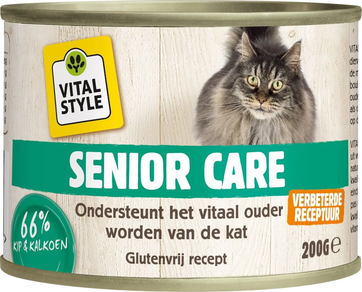 Vitalstyle Kattenvoer Blik Senior 200 gr