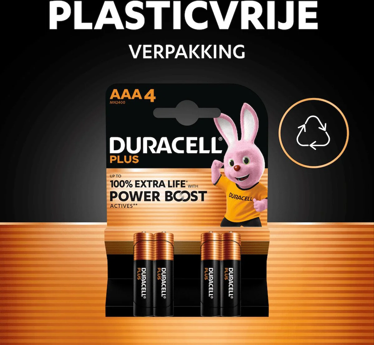10x Duracell Alkaline Batterijen Mainline Bst AAA 4 stuks