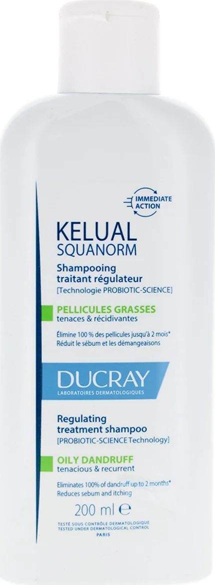 Ducray Kelual Squanorm Vette Roos Shampoo 200ML