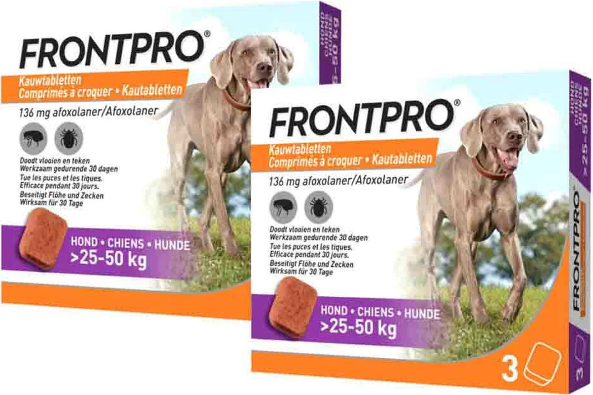 2x Frontpro Hond XL 25-50 kg 3 tabletten