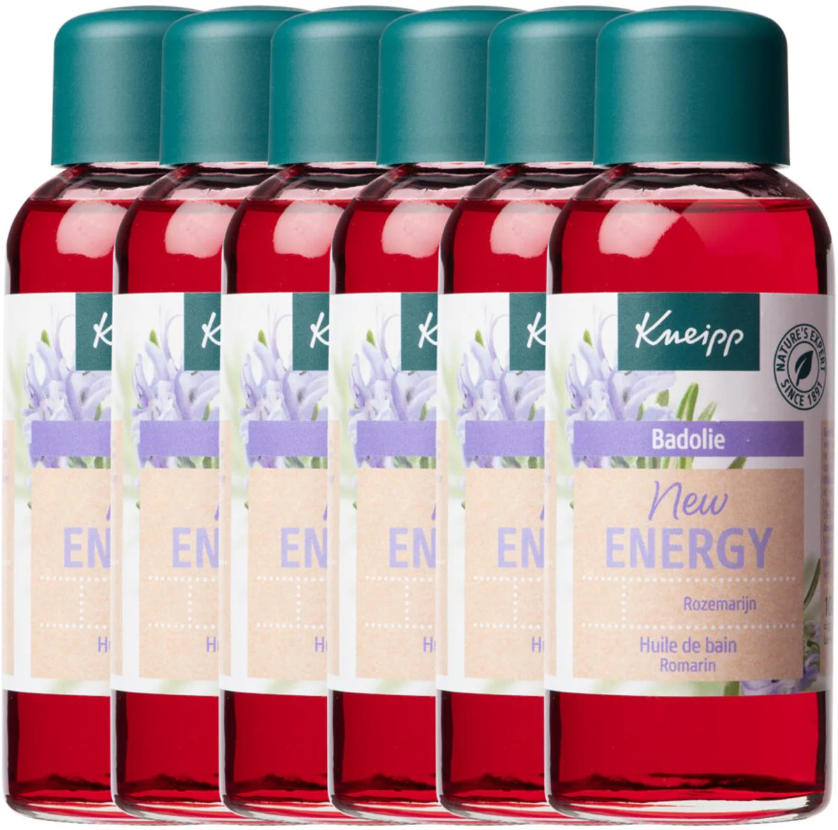 6x Kneipp Badolie New Energy Rozemarijn 100 ml