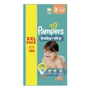 Pampers Baby Dry Luiers Maat 3 (6-10kg) 150 stuks