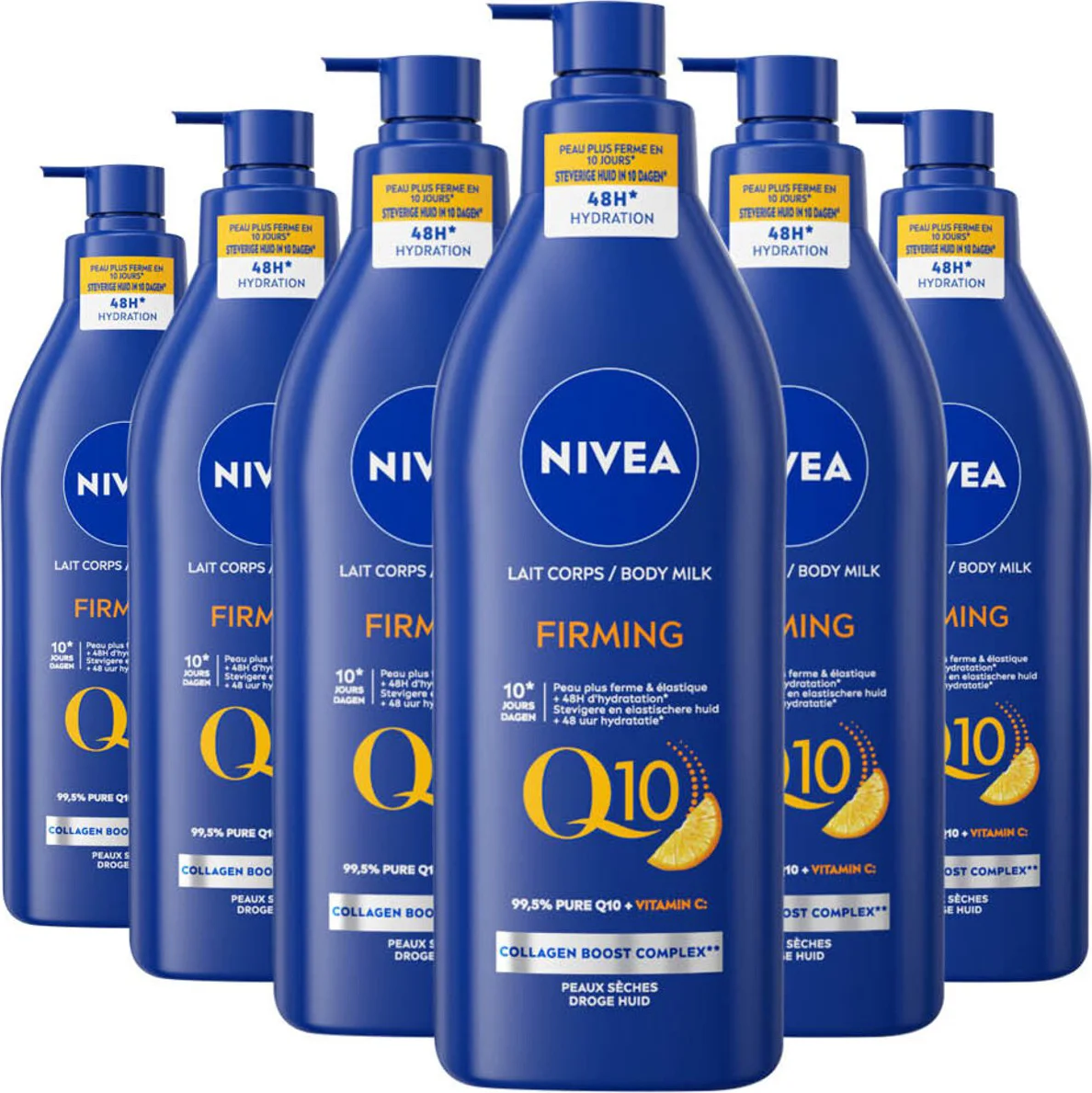 6x NIVEA Bodymilk met Pomp Q10 Verstevigend 400 ml