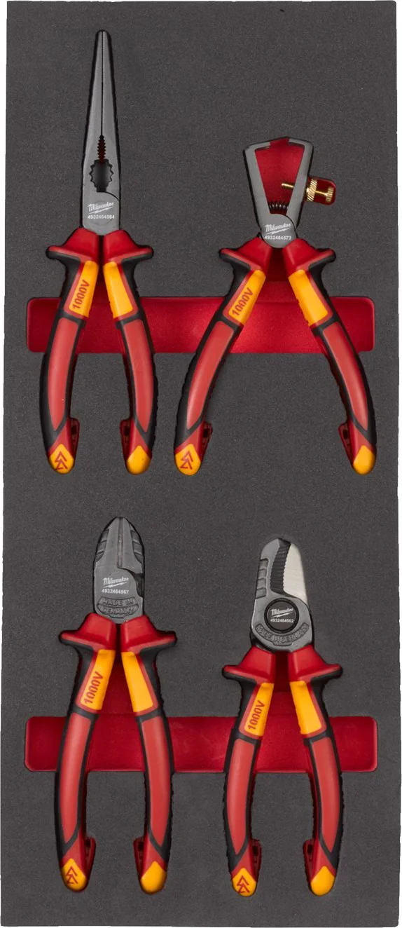 Milwaukee TOOLGUARD™ Foam inlay VDE tangenset nr.2 4-delig - 4932493250