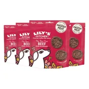 4x Lily's Kitchen Hondsnack Mini Burgers Rund 70 gr