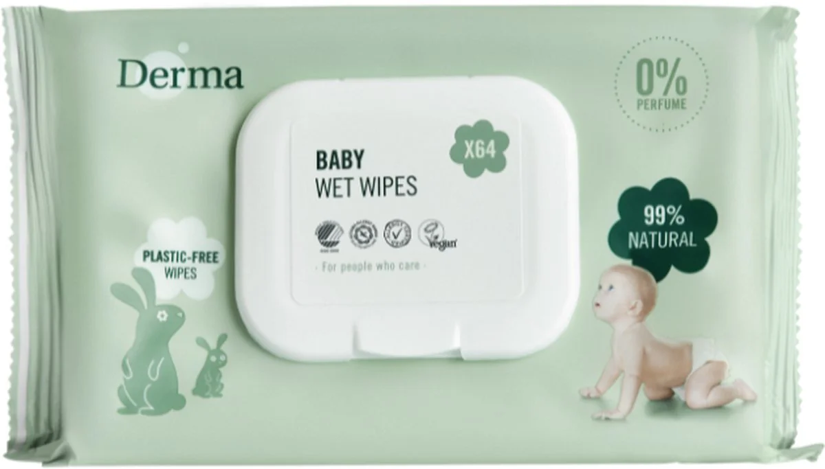 Derma Eco Baby Babydoekjes 64ST