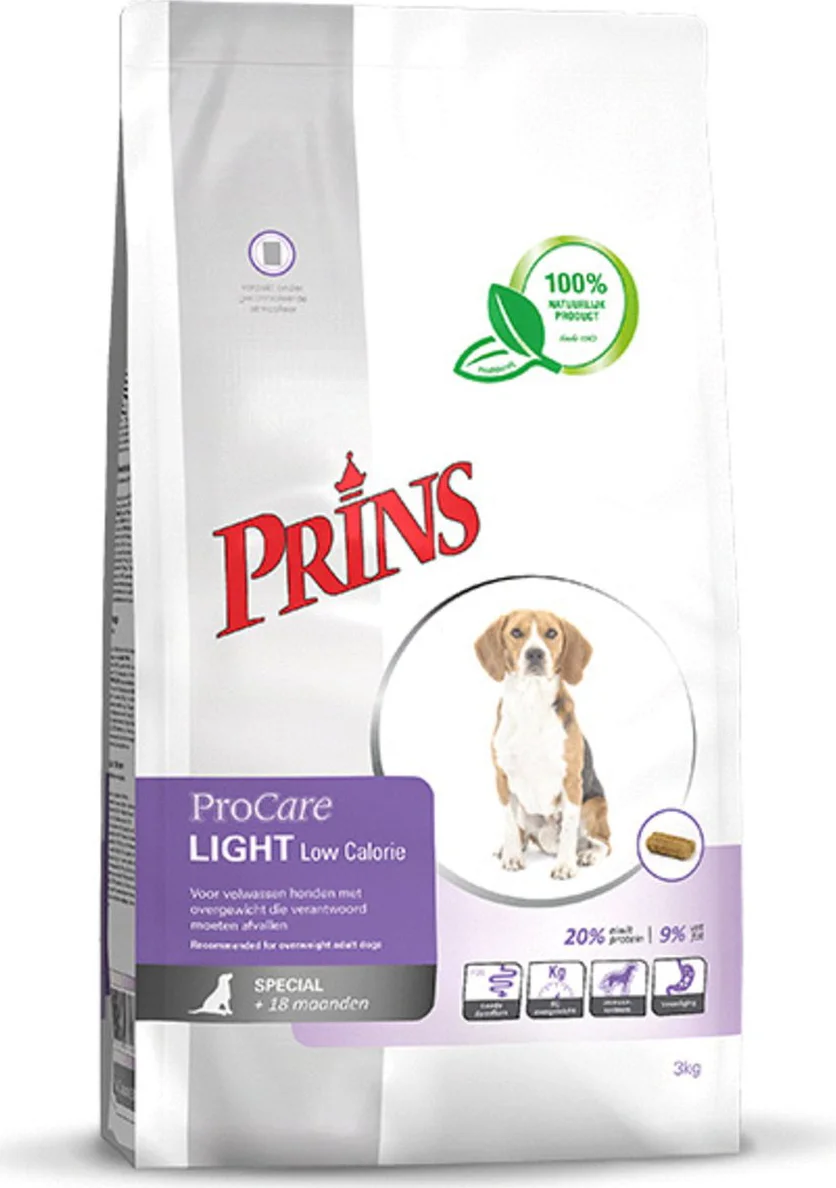Prins ProCare Light Low Calorie Hondenvoer 3 kg