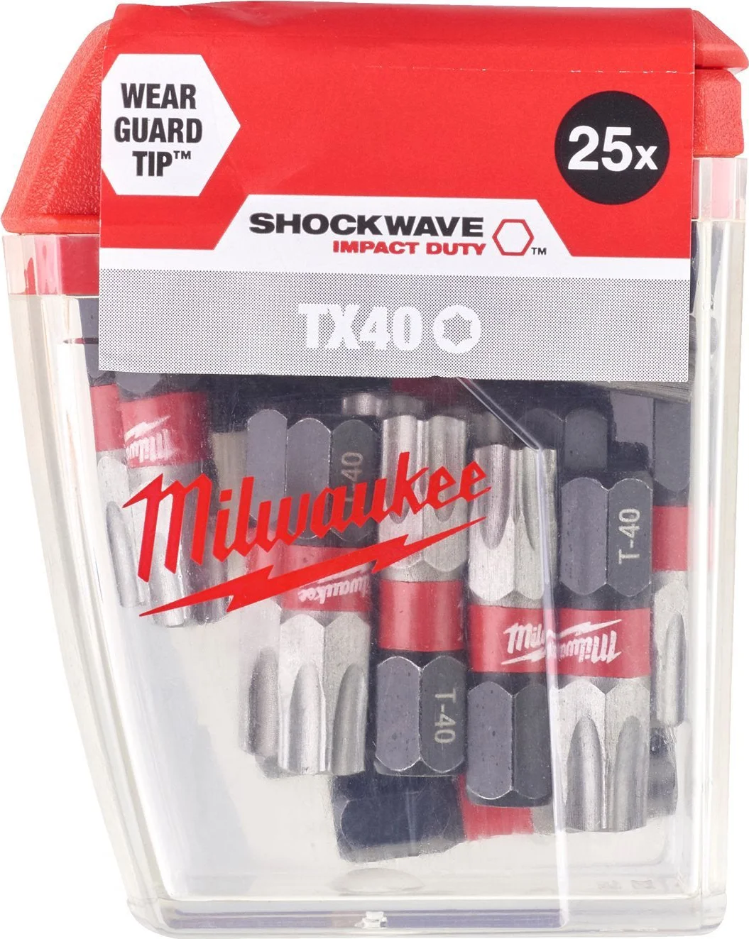 Milwaukee SHOCKWAVE™ IMPACT DUTY schroefbits TX40 x 25 mm VE=25 - 4932430889