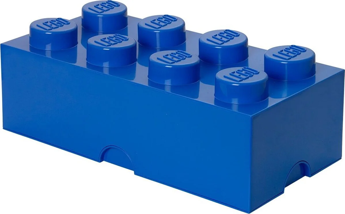 LEGO Opbergsteen met 8 noppen - blauw