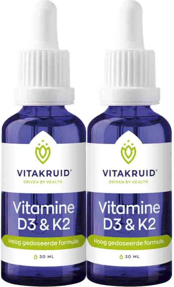 2x Vitakruid Vitamine D3&K2 30 ml