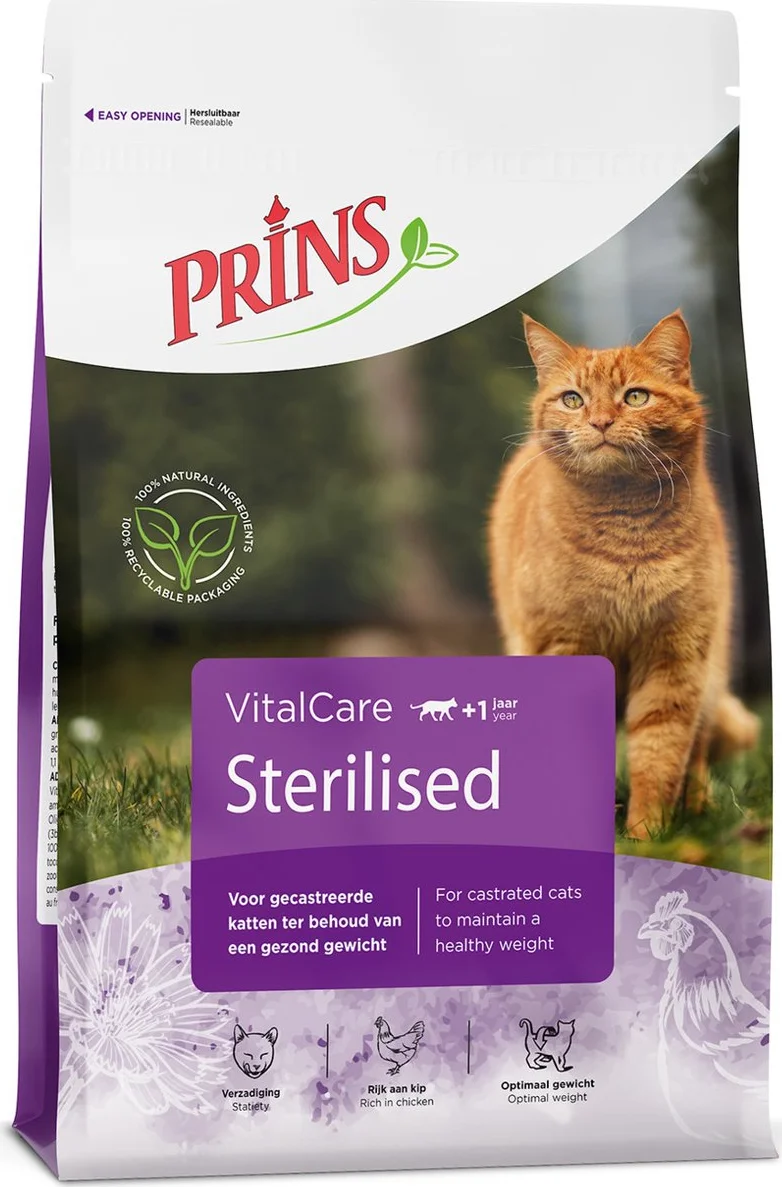 Prins VitalCare Sterilised Kattenvoer 1,5 kg