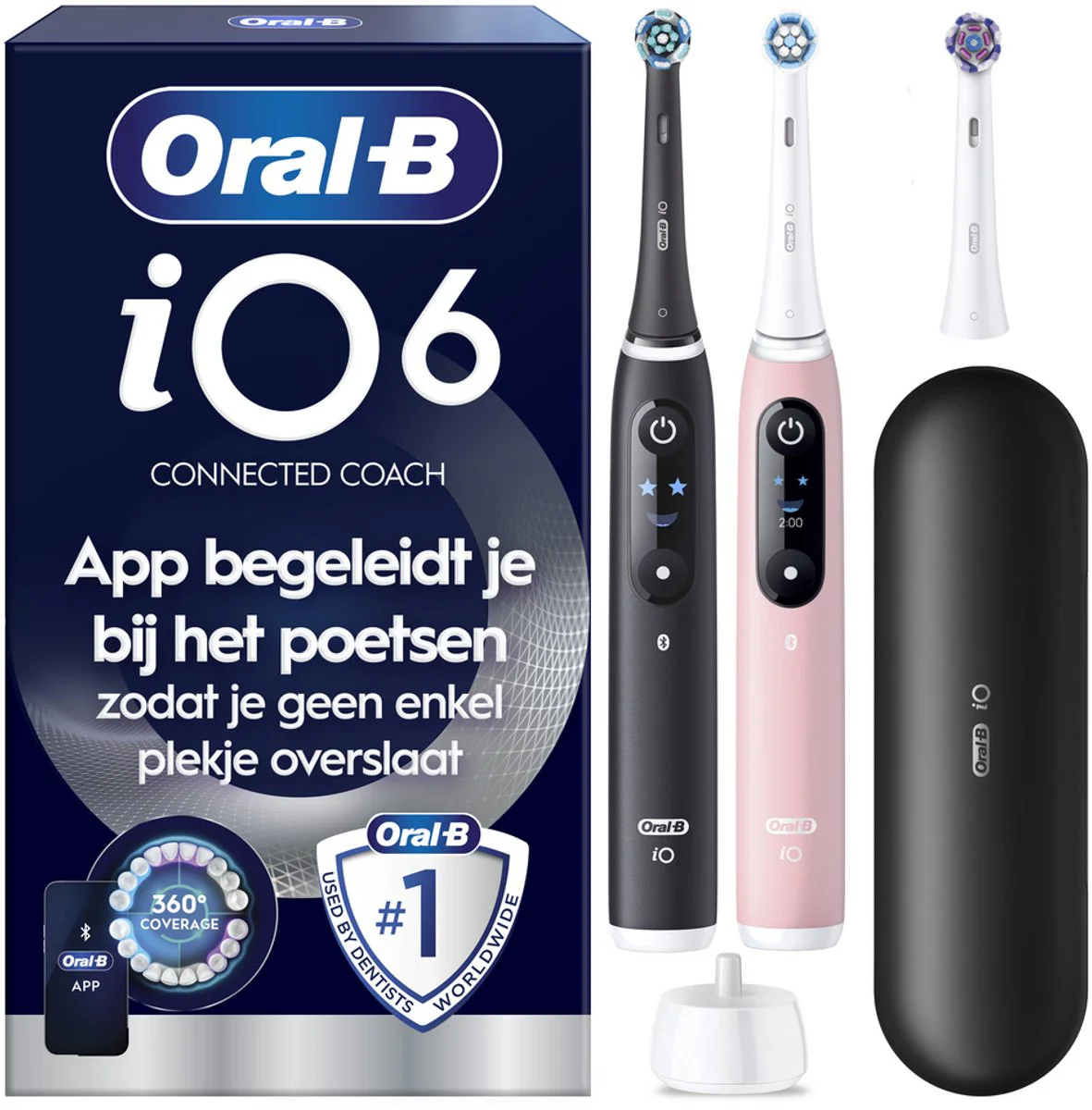 Oral-B iO Series 6N Duo Pack Zwart + Roze