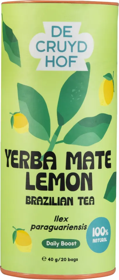 Cruydhof Thee Yerba Mate Lemon/ Ilex Paraguariensis 20ST