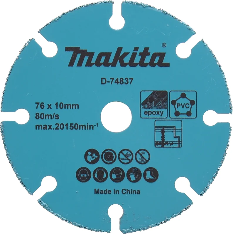Makita D-74837 Doorslijpschijf HM/TCG 76 mm