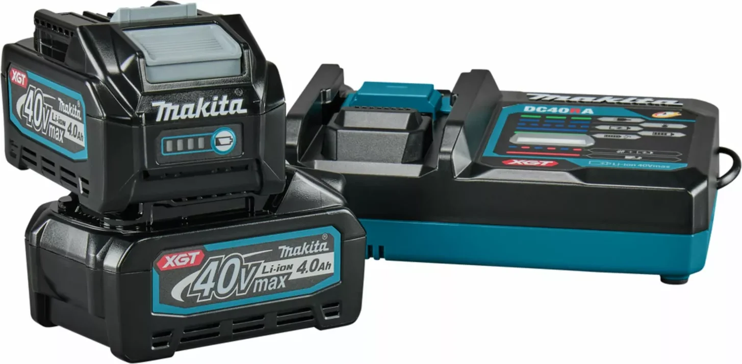 Makita Accu Starterset XGT DC40RA 2x BL4040 - 191L77-9