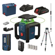 Bosch Professional GRL 18V-3-31 G Accu rotatielaser groen complete set 18V 4.0Ah in L-Boxx - 0615A500DG