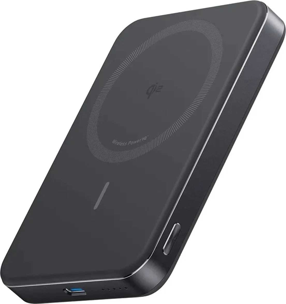 Anker MagGo Slim Draadloze Powerbank met MagSafe en Qi2 10.000 mAh met Snelladen Zwart
