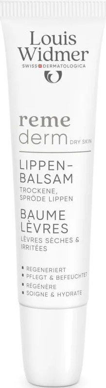 Louis Widmer Remederm Dry Skin Lippenbalsem zonder parfum 15 ML