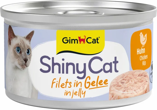 GimCat Kattenvoer Nat ShinyCat Filets in Jelly Kip 70 gr