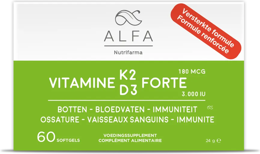 Alfa Vitamine K2 & D3 Forte Softgels 60SG