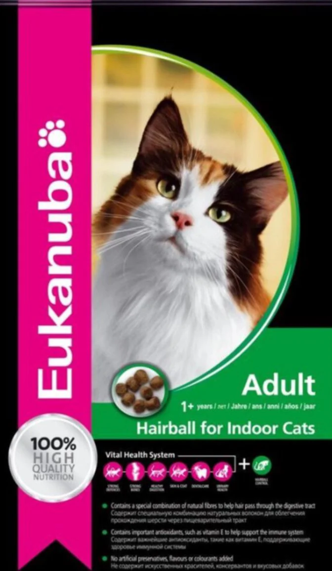 Eukanuba Kattenvoer Droog Adult Hairball Control 10 kg