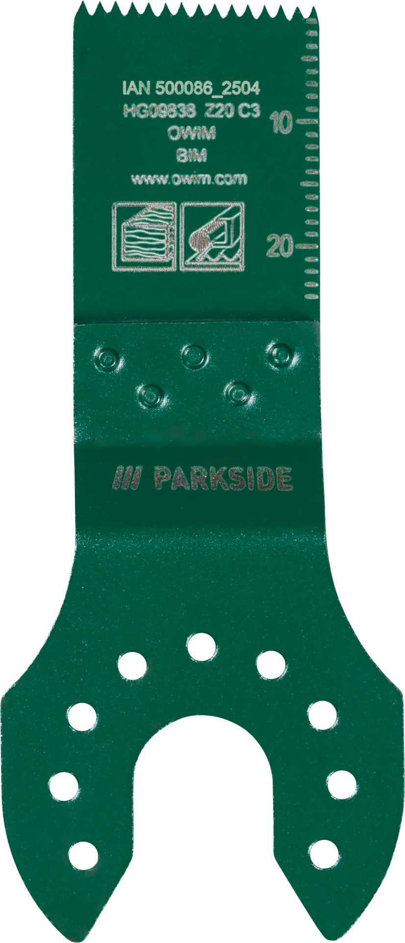 PARKSIDE Multitool accessoires (HCS/HSS invalzaagblad (20mm))